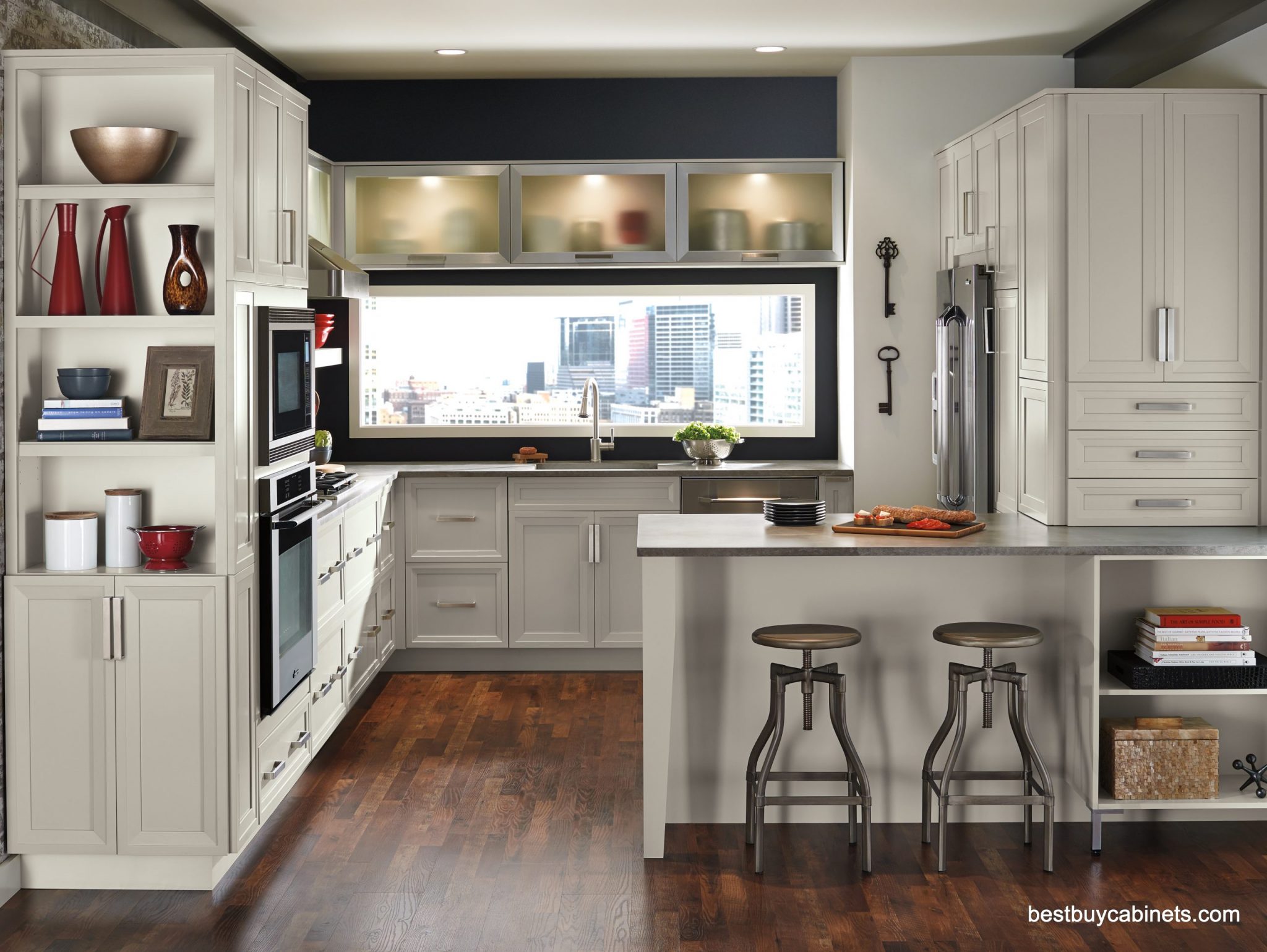 Kitchencraft Asher door Seashell Paint Finish. Best Buy